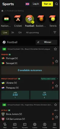 Parimatch Football Betting