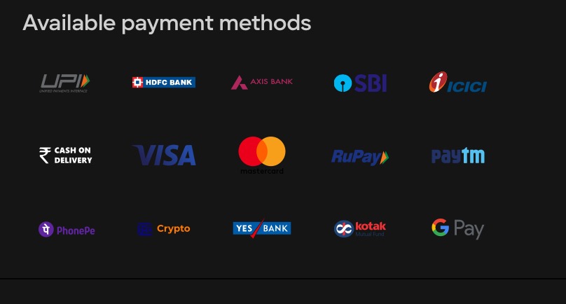 Deposit Methods at Parimatch