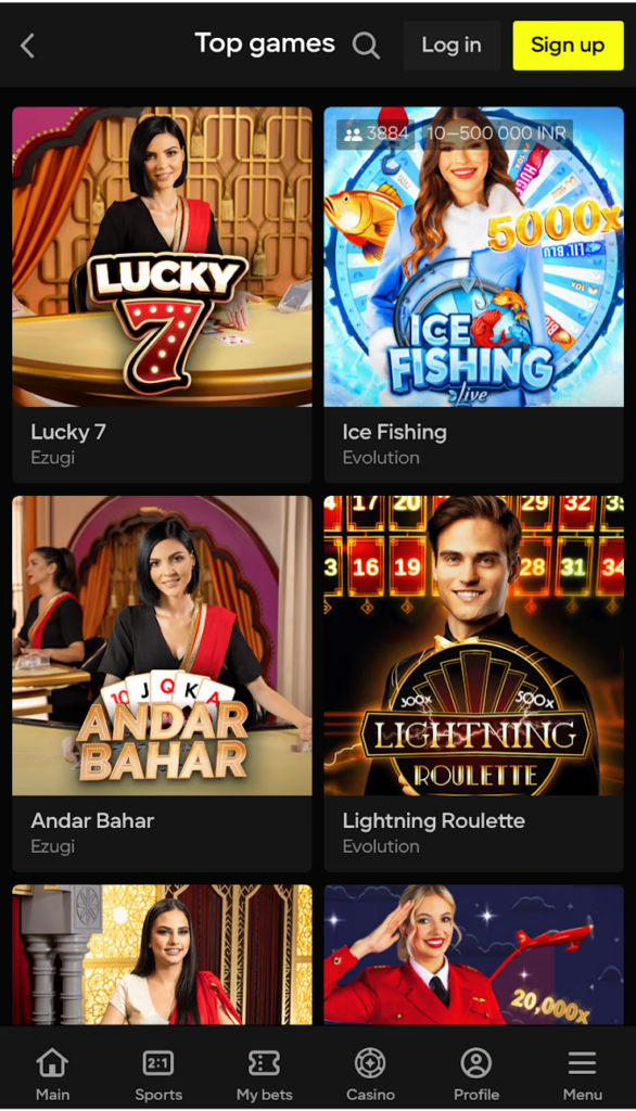 Parimatch Top  Games