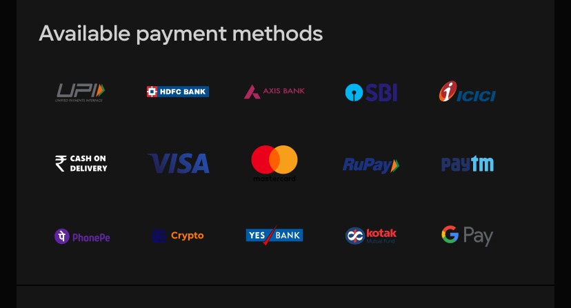 Payment Methods Parimatch