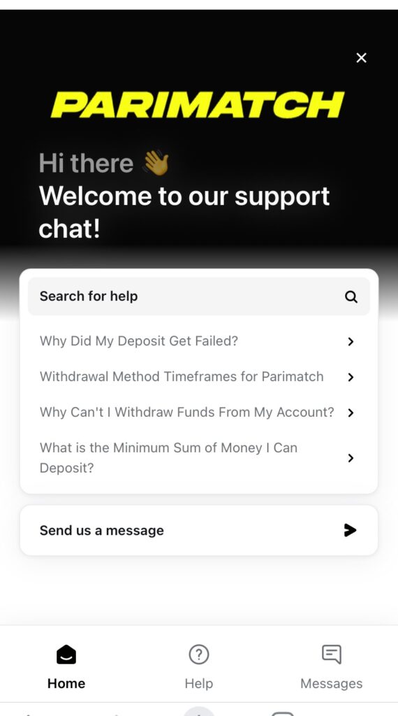 Parimatch Customer Care Support 