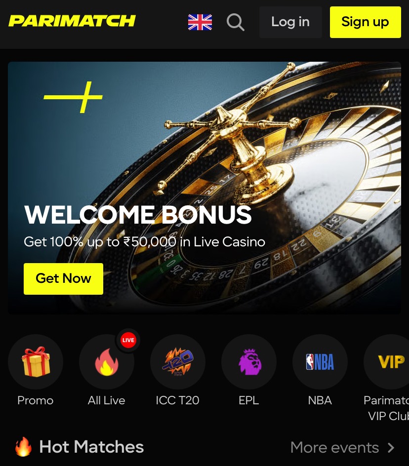Live Casino Welcome Bonus 