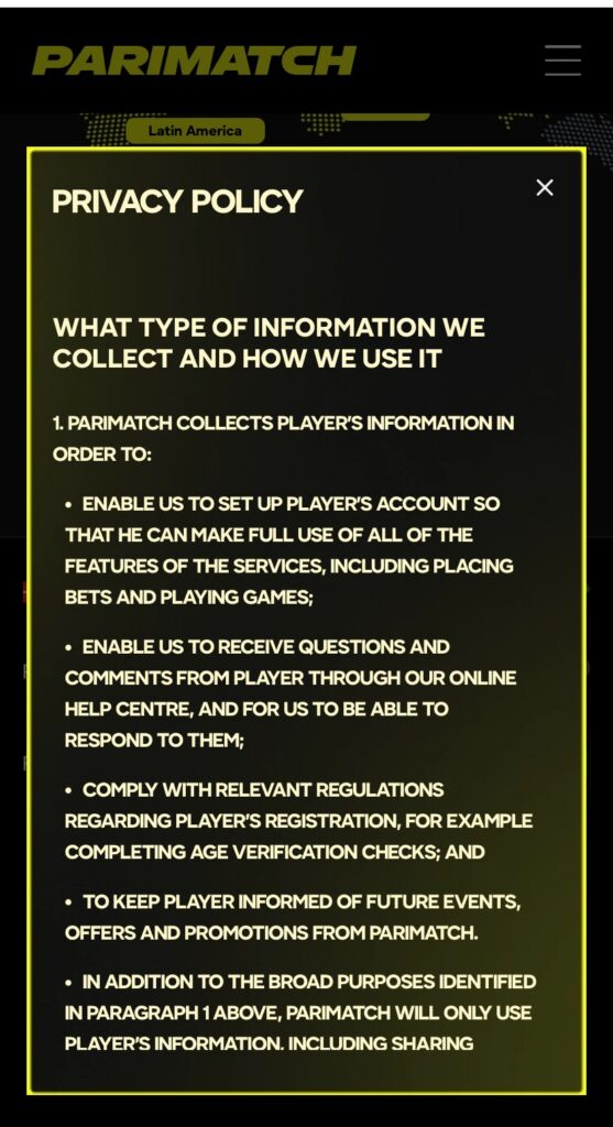 Safe play at Parimatch