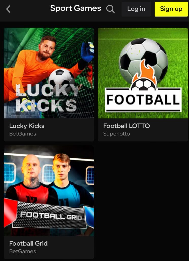 Parimatch TV sports Games