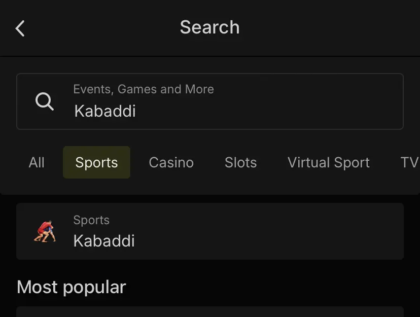 Choose Kabaddi