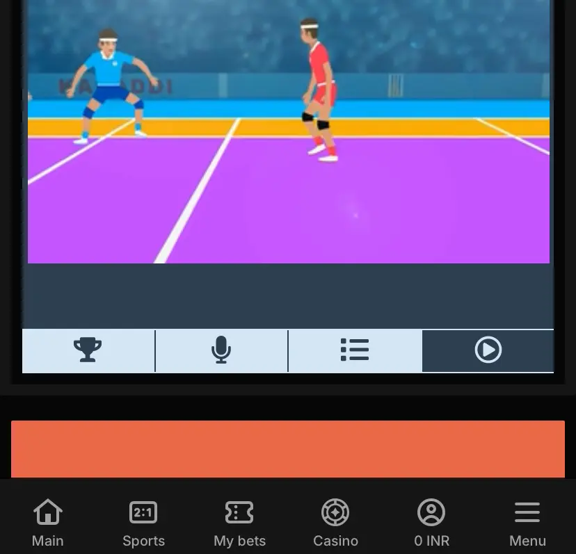 Live Kabaddi Match on Parimatch