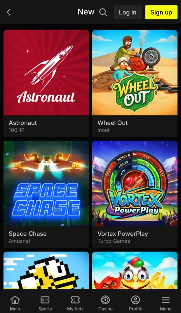 Other Instant Games Parimatch