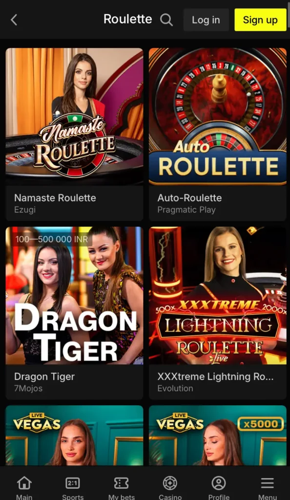 Parimatch Roulette
