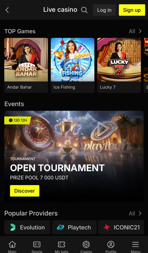 Live Casino Parimatch