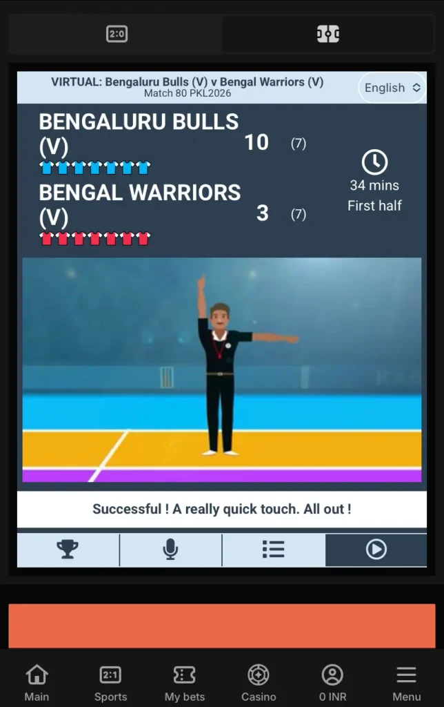 Kabaddi Rules on Parimatch 