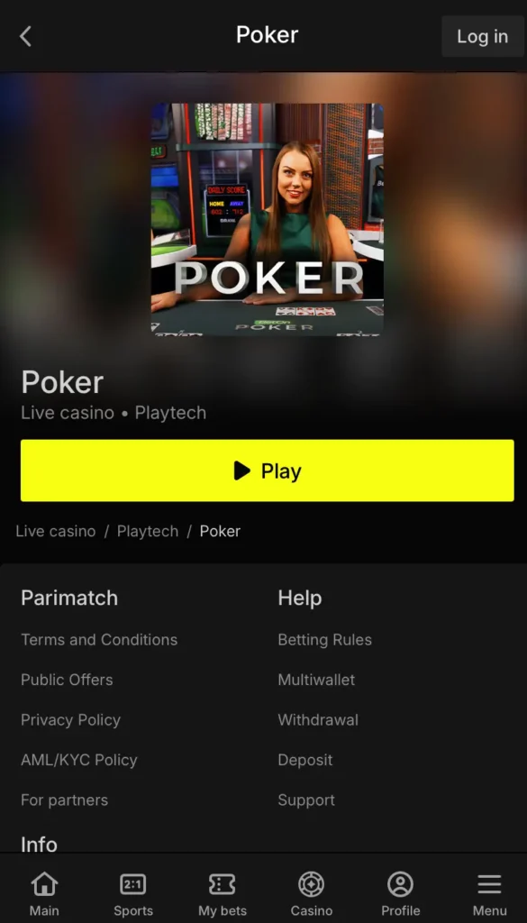 Play Online Poker